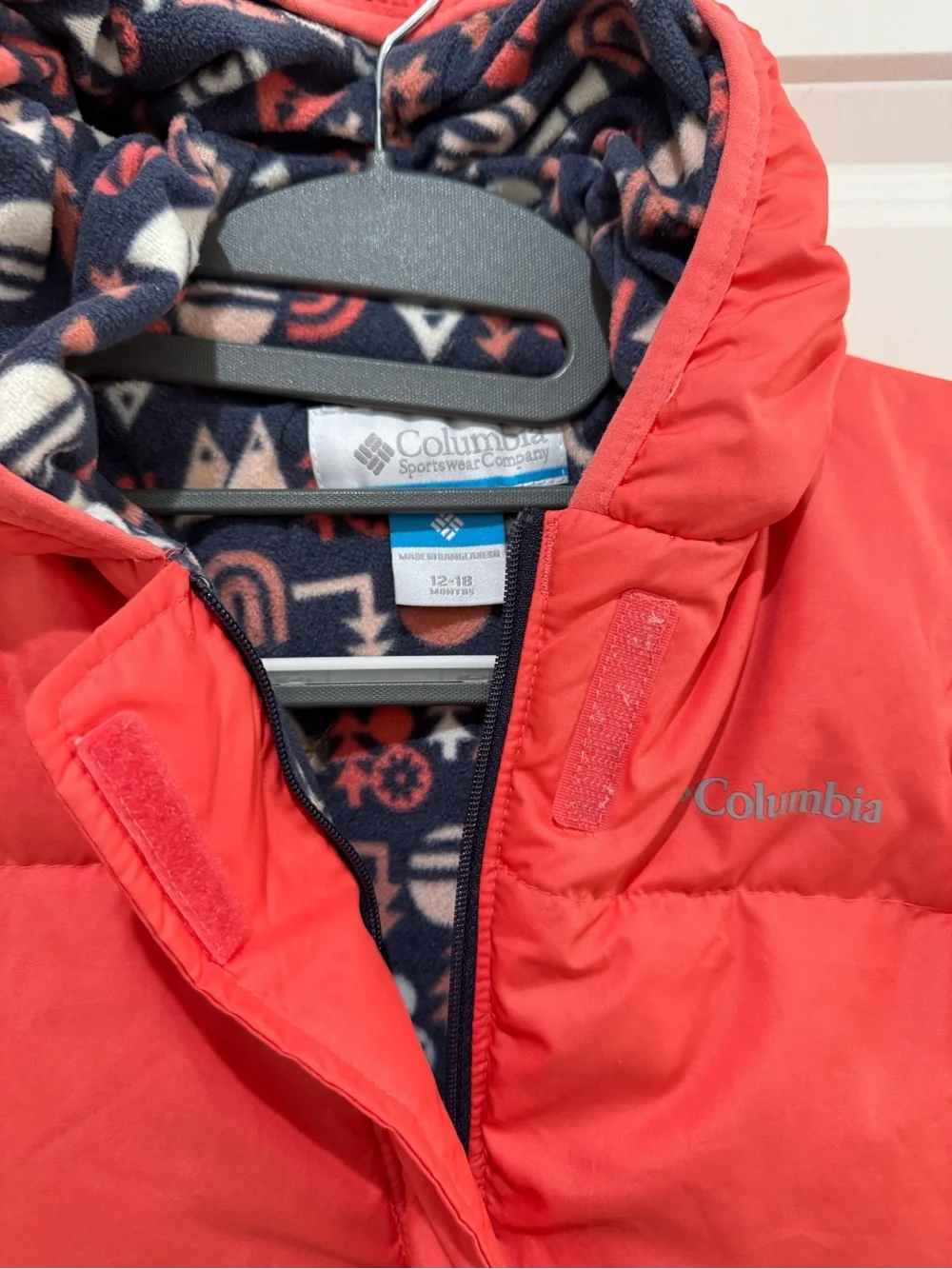 Columbia Insulated Girl’s Kids Snowsuit One-piece Jumpsuit Salmon Color 12-18M